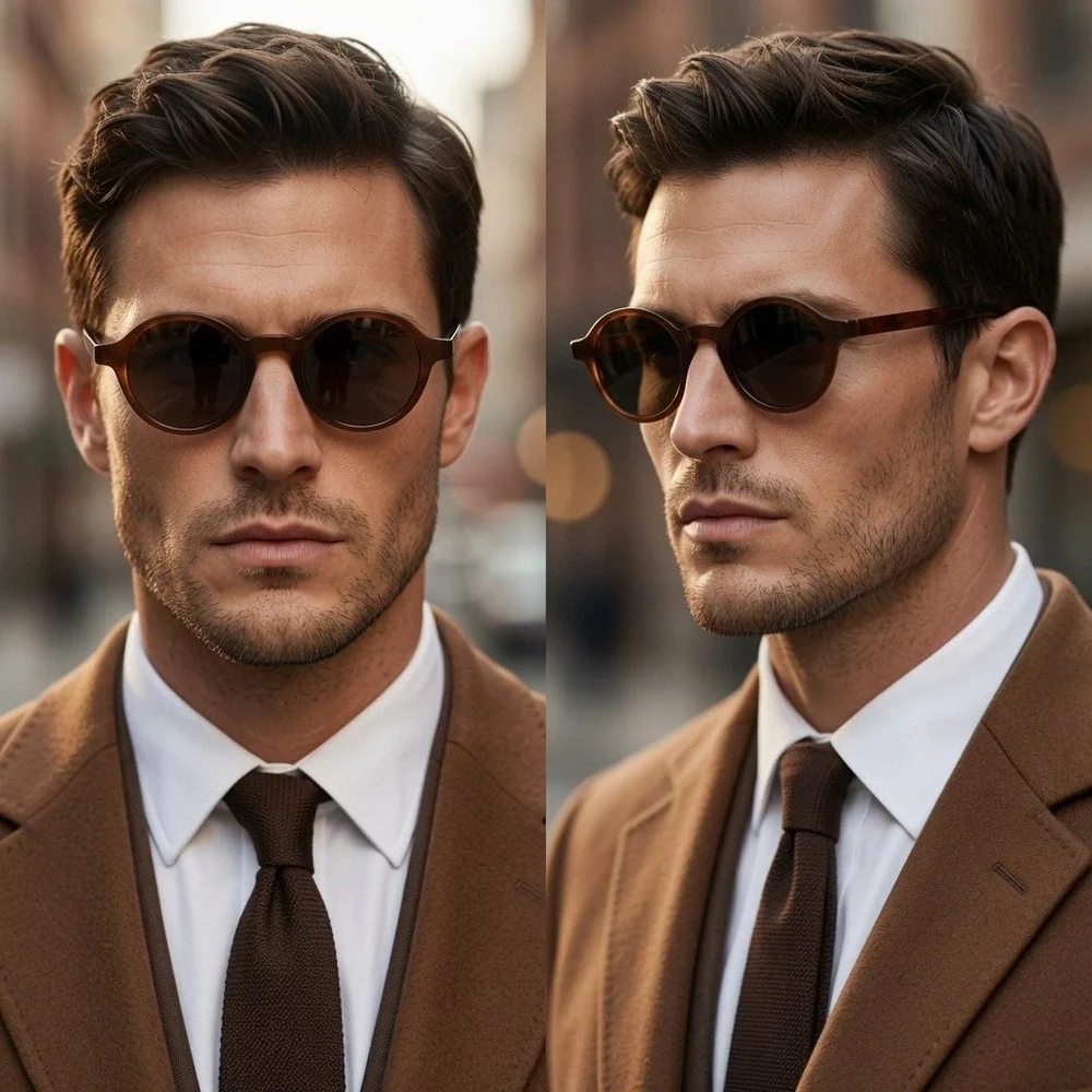 Men Sunglasses Formal Business Meetings Elevating Tailored Suits‎ Timeless Charm